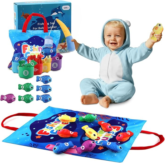 Montessori Toys for 1 Year Old, Gift for 1st Birthday Boys Girls First Toddler Fishing Game Toys ... | Amazon (US)