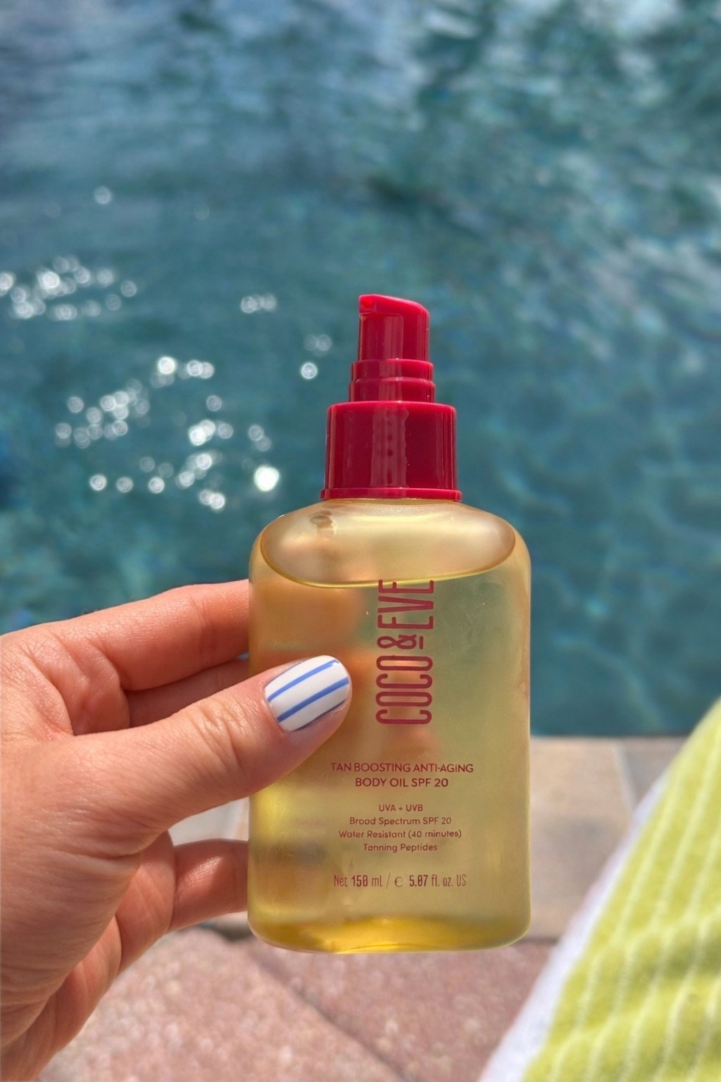 I found it!!!🙌✨🥥☀️...This SPF body oil is my secret for that deep, golden, glossy tan without sacrificing skin protection ☀️

It’s lightweight, non-greasy, and gives you that “just got back from vacation” glow (plus it smells unreal 🥭)

If you’ve been trying to get that radiant, youthful tan… this is it 🤍

#LTKTravel #LTKBeauty #LTKmomlife