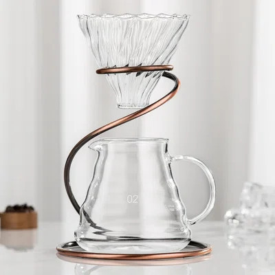 Coffee Pour Over Set, Complete Pour Over Coffee Maker With Dripper, 40Filters, Portable, Stylish Style Drip Coffee Brewer | Wayfair North America