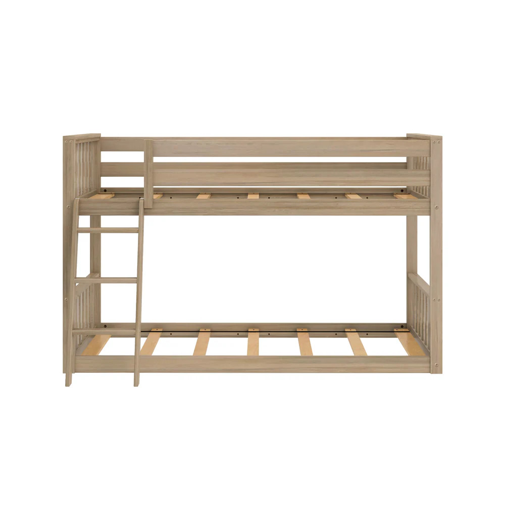 Scandinavian Twin over Twin Low Bunk Bed | max & lily