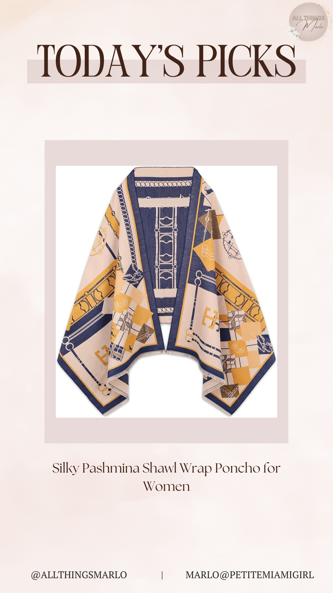 Silky Pashmina Shawl Wrap Poncho for Women 

 #LTKootd #LTKWorkwear #LTKTravel