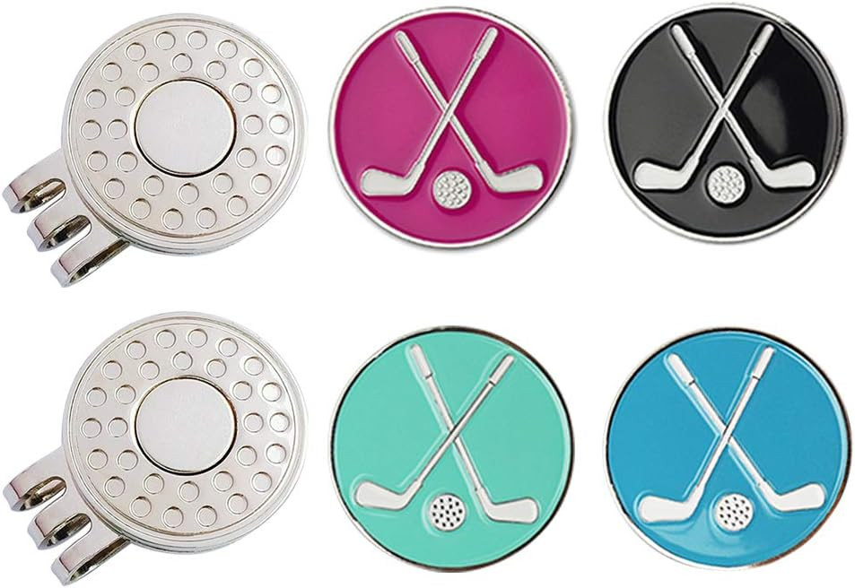 Golf Ball Markers with Hat Clips Value Sets for Men Women Golfer, Removable Attaches Easily to Go... | Amazon (US)