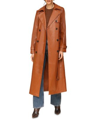 Avec Les Filles Faux Leather Trench Coat  | Bloomingdale's Women | Bloomingdale's (US)