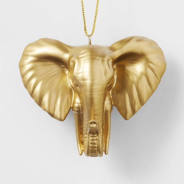 Metallic Elephant Head Christmas Tree Ornament - Wondershop™ | Target