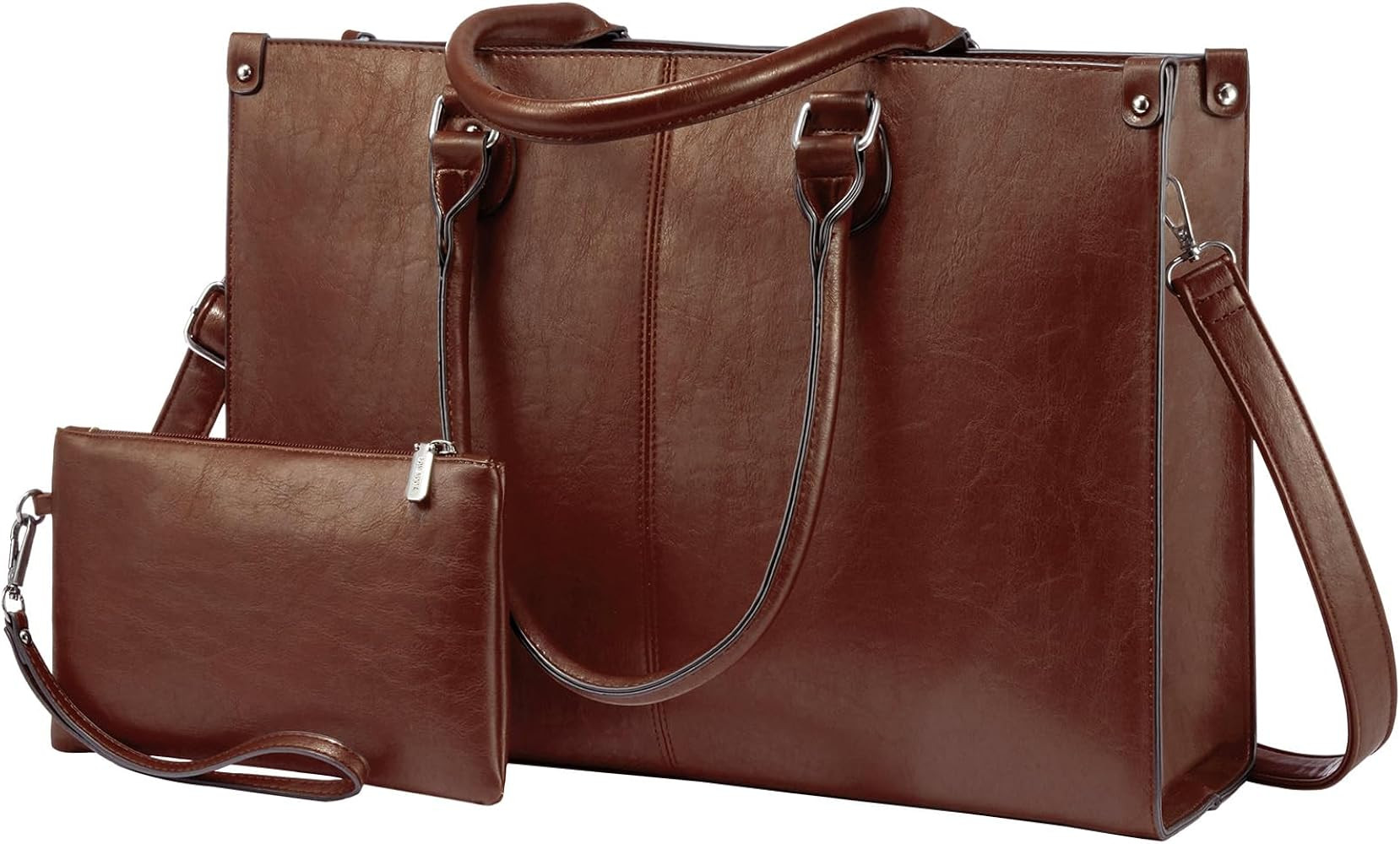LOVEVOOK Laptop Bag for Women, 15.6 inch Laptop Tote Bag Vintage Work Bags for Women Computer Bag... | Amazon (US)