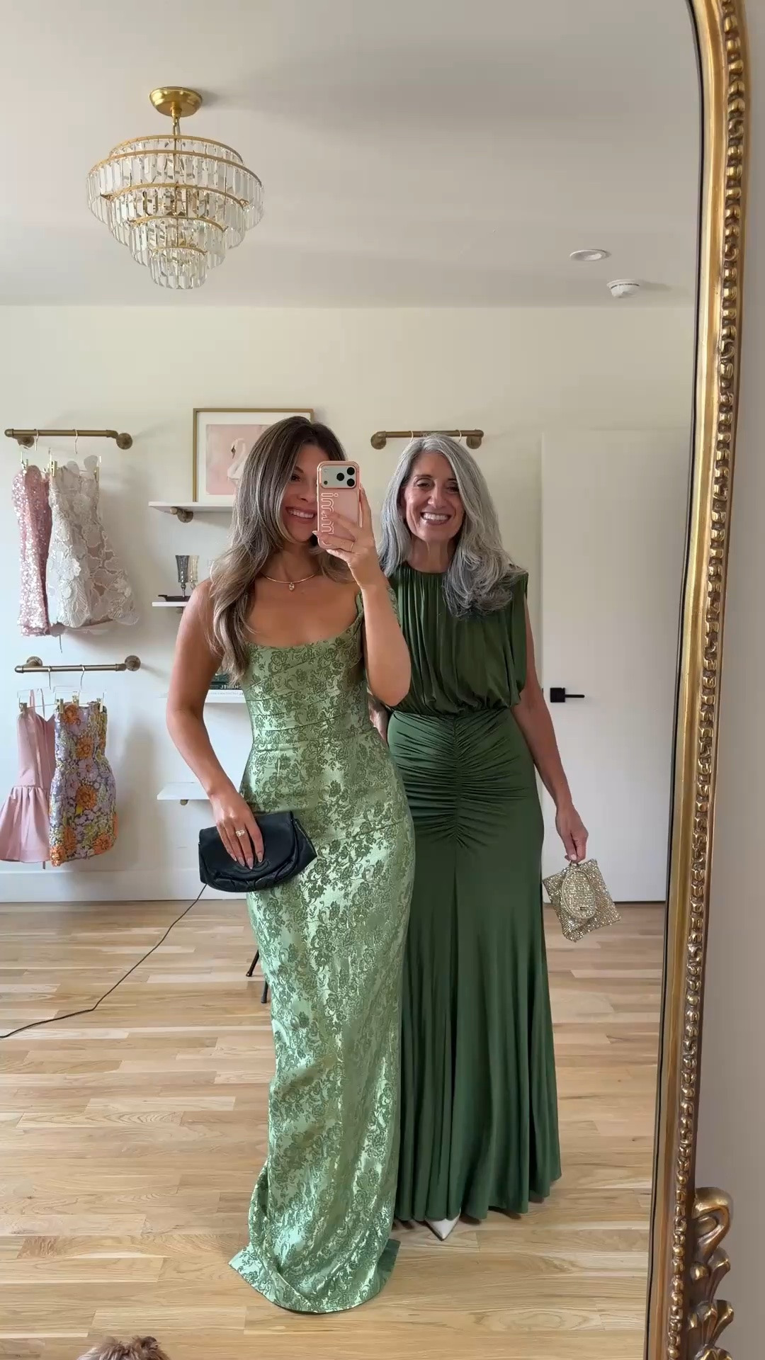 sage green floral maxi with scoop neckline and fitted silhouette, olive green maxi with a blouson short-sleeve top and ruched waist mom and me formal wedding guest and mother of the bride dresses 💍

Revolve code: tulip
Vivrelle: emerson20

I’m 5’4” and wearing my usual small/2 in most

mom is 5’4” and wears a medium/6

summer wedding guest dresses, wedding guest dresses, cocktail dresses, semi-formal dresses, black tie wedding guest dresses, destination wedding guest dresses, garden party dresses, wedding guest outfit ideas, mom & me outfits, mom & me dresses, matching outfits, mother daughter outfits, family photo outfits, wedding guest dresses, mother of the bride, mother of the groom, wedding guest outfit ideas

#LTKWedding #LTKgrwm #LTKootd