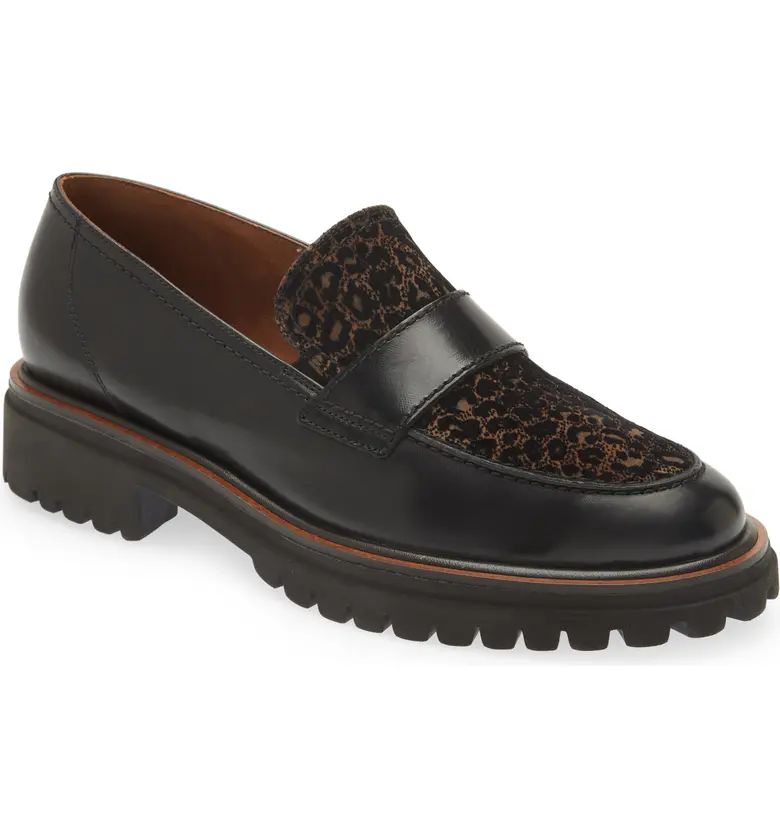 Natasha Leopard Print Leather Loafer | Nordstrom