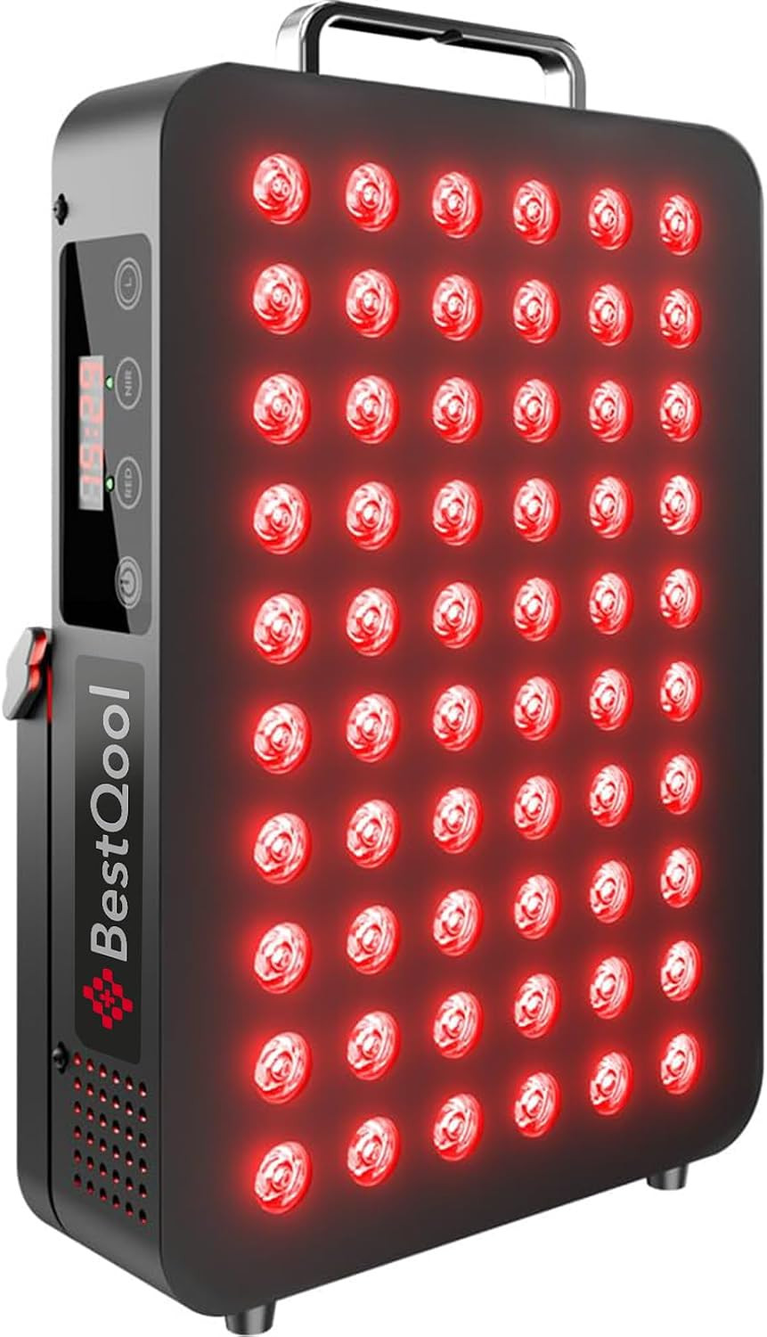 BestQool Red Light Therapy Panel, 660nm Red & 850nm Infrared Light, 105W | Amazon (US)