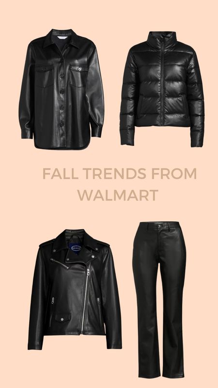 All things leather for fall from @walmartfashion #walmartpartner 

#LTKstyletip #LTKsalealert #LTKmidsize