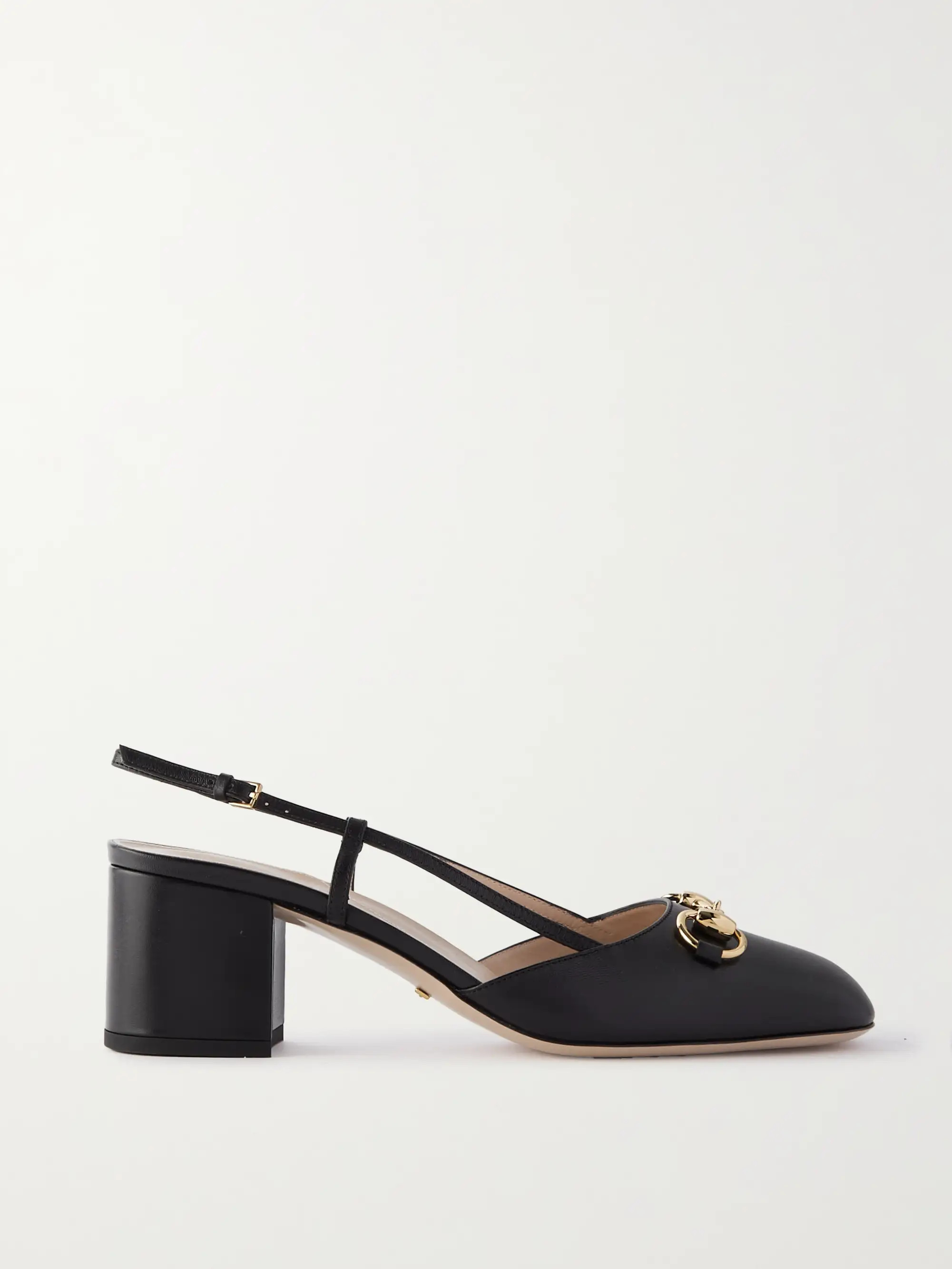 Lady horsebit-detailed leather slingback pumps | NET-A-PORTER (UK & EU)