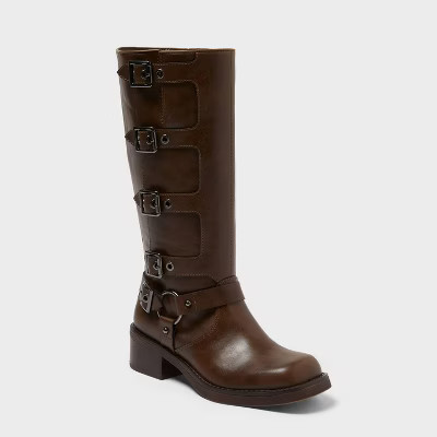 Women’s Rebel Boots with Memory Foam Insole - Wild Fable™ Dark Brown | Target