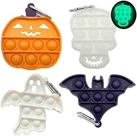 Halloween Pop Fidget Toys Packs, Halloween Mini Push pop Bubble Fidget Toy, Halloween Party Favors,A | Amazon (US)