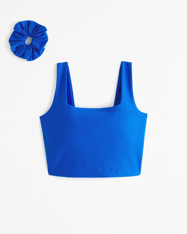 YPB sculptLUX Squareneck Slim Tank | Abercrombie & Fitch (US)