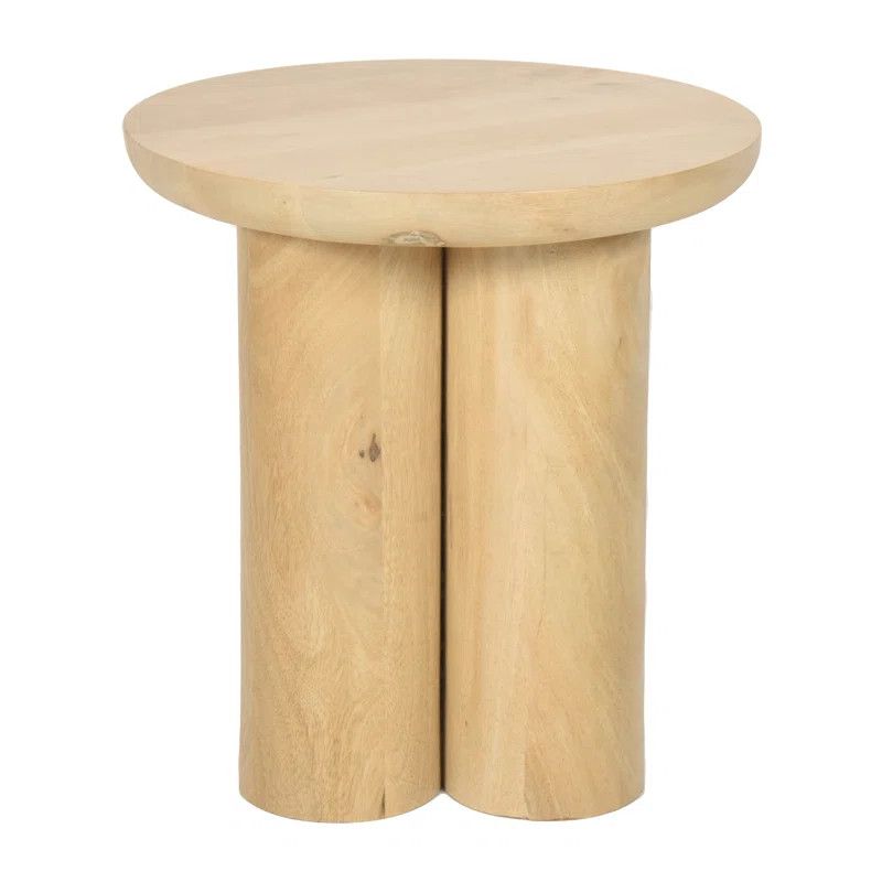 Wooden 18"H Scandinavian Farmhouse Side Table for Elegant and Practical Accent to Your Living Spa... | Wayfair North America