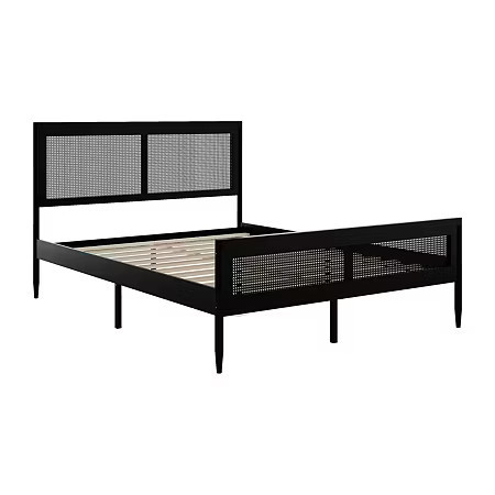 Martha Stewart Jax Platform Bed, One Size, Black | JCPenney
