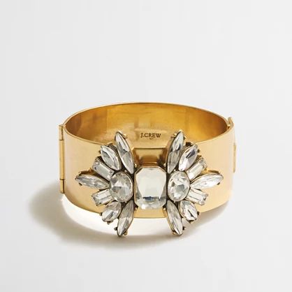 Factory embellished golden bracelet | J.Crew Factory