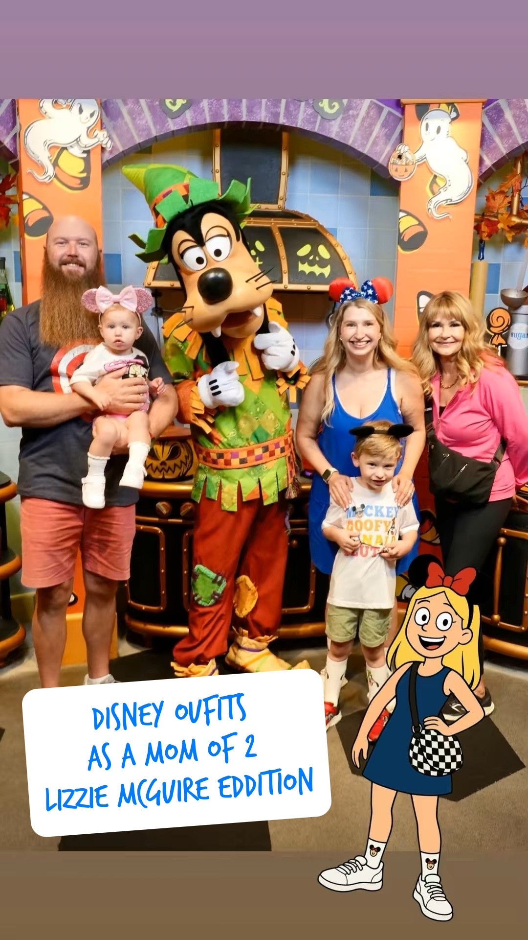 What I wore to Disneyland Lizzie McGuire edition! #disney #disneymomoutfit #disneymom #disneystyle #disneyoutfit 

#LTKHalloween #LTKSeasonal #LTKMidsize