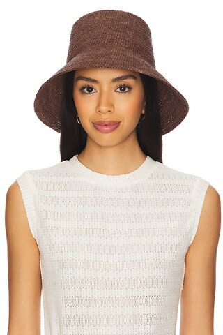 Jade Rollable Hat in Brown | Revolve Clothing (Global)