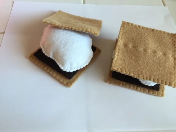 S'mores, Set of Two- Eco Friendly Felt | Etsy (US)