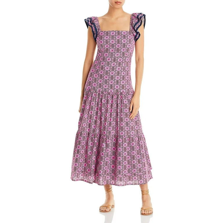 Rhode Womens Pippa Pattern Cotton Maxi Dress | Walmart (US)