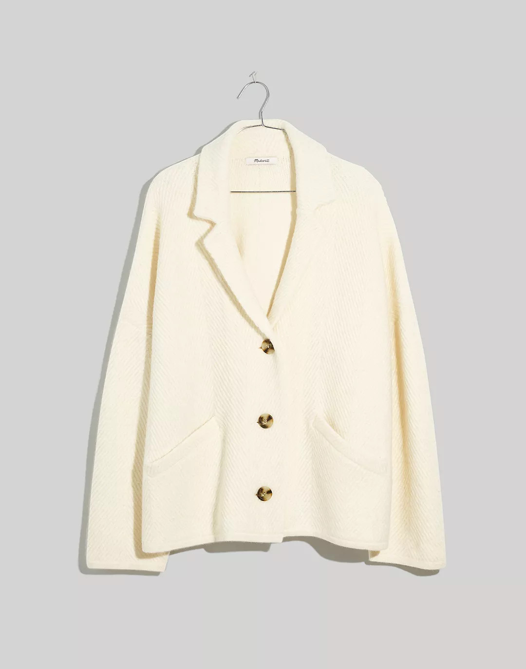 Herringbone Sweater Blazer | Madewell