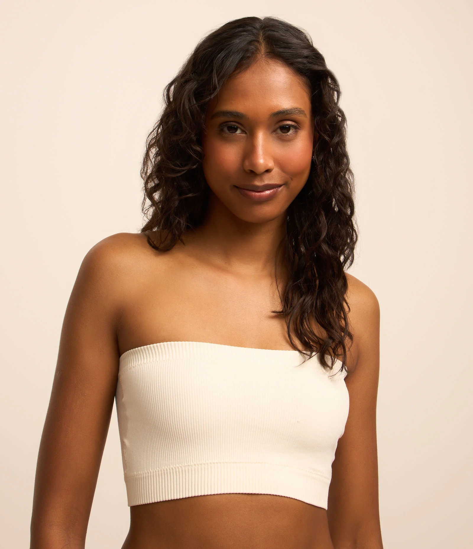 Sutiã Top com Bojo Removivel Seamless Textura Canelada Branco Neve - Lojas Renner | Renner (BR)