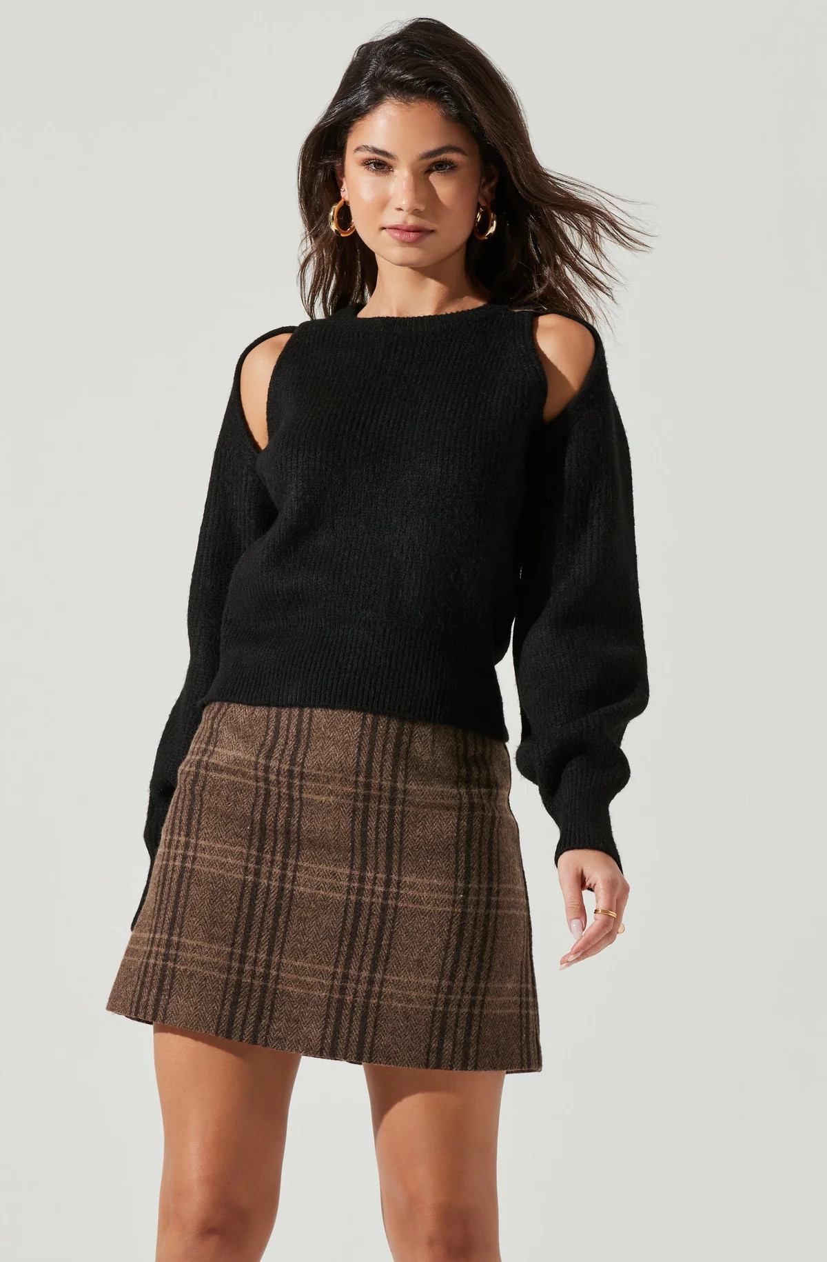 Adira Shoulder Cutout Sweater | ASTR The Label (US)