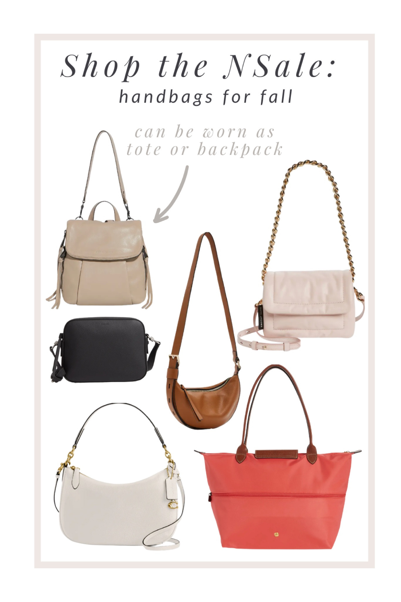 I love a great Crossbody bag or a handbag that can be used more than one way. Here are some of my favorites on sale now at Nordstrom.

#LTKsalealert #LTKitbag #LTKxNSale