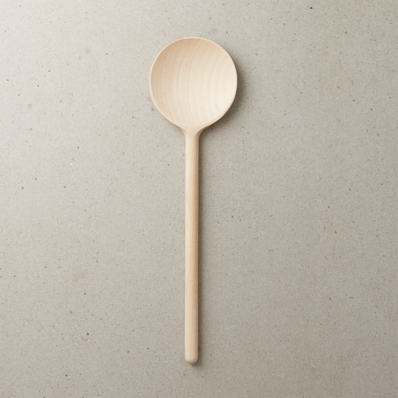 Narrow Maple Wood Spoon + Reviews | CB2 | CB2