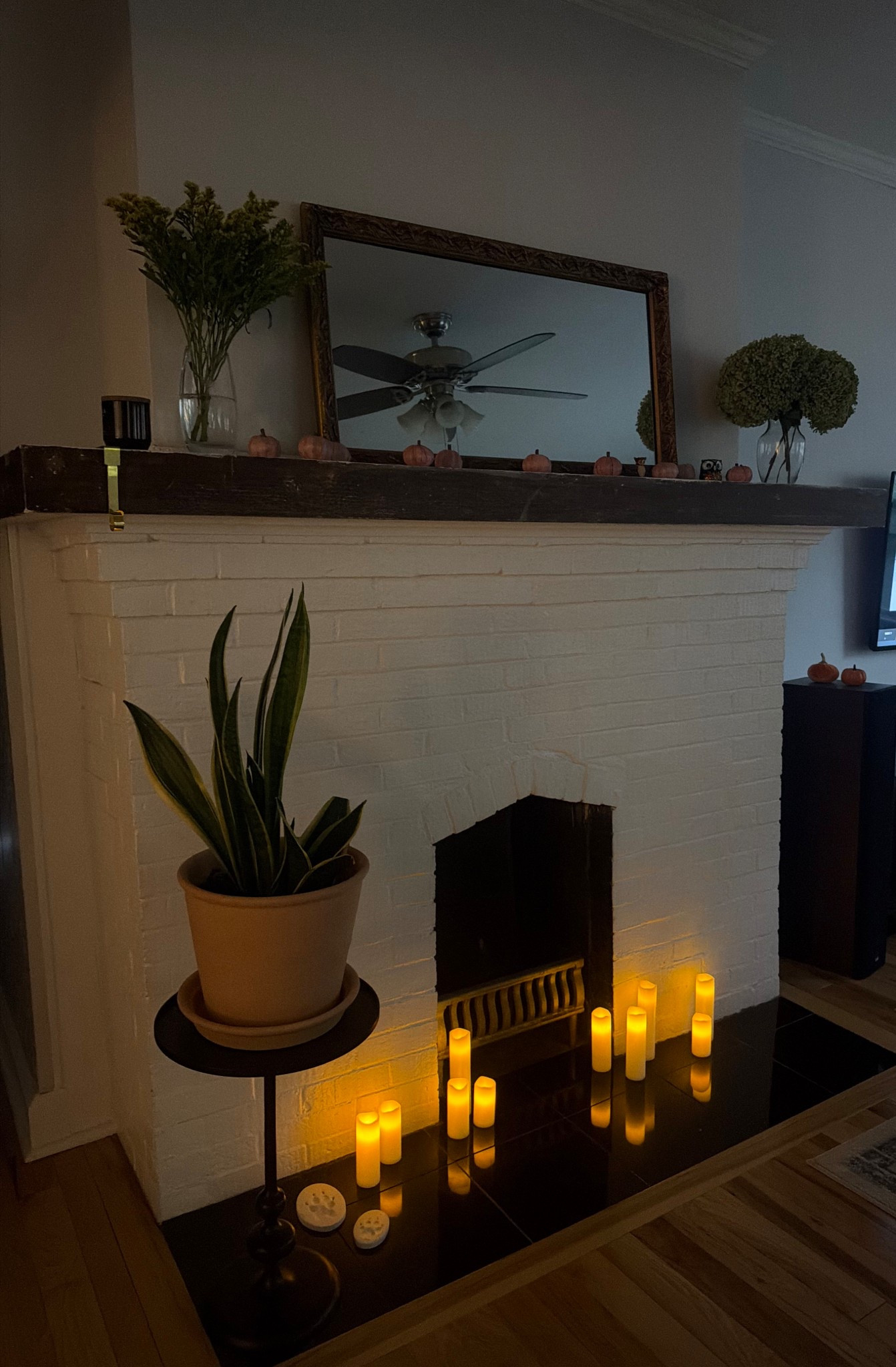 Cozy candle lighting by the fireplace 🕯️ with Ashland LED wax candles 🕯️ 

#LTKHoliday #LTKHome #LTKFindsUnder50