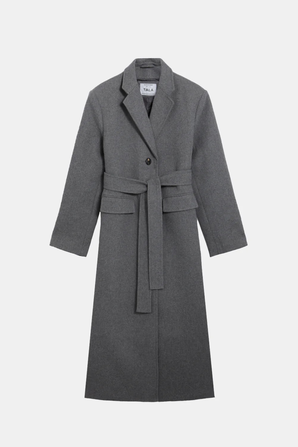 EVERYDAY SINGLE-BREASTED MULTIWAY STRUCTURED OVERCOAT - MID GREY MARL | TALA (UK)