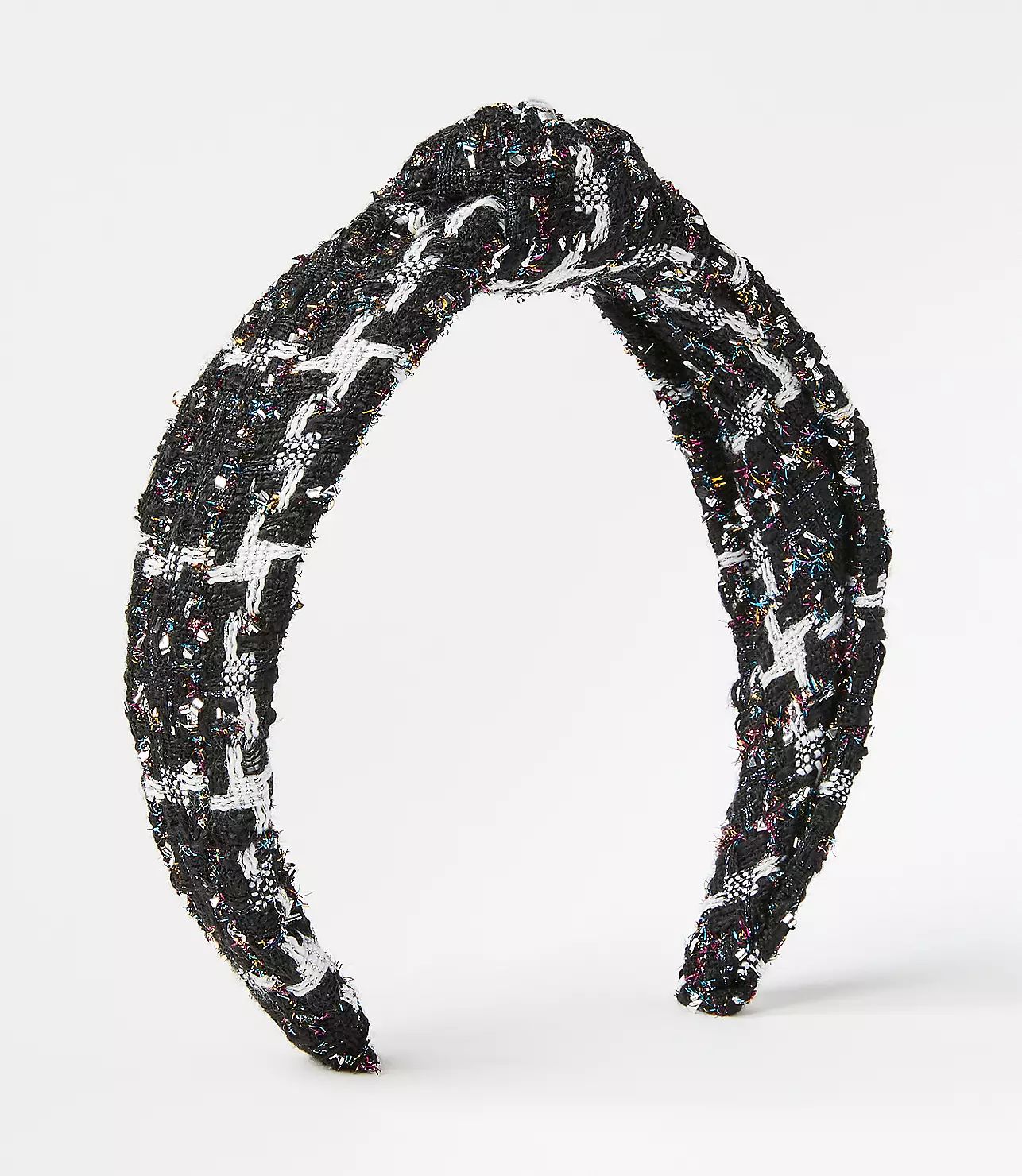 Shimmer Tweed Knot Headband | LOFT