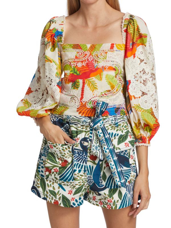 Forest Birds Embroidered Blouse | Saks Fifth Avenue OFF 5TH