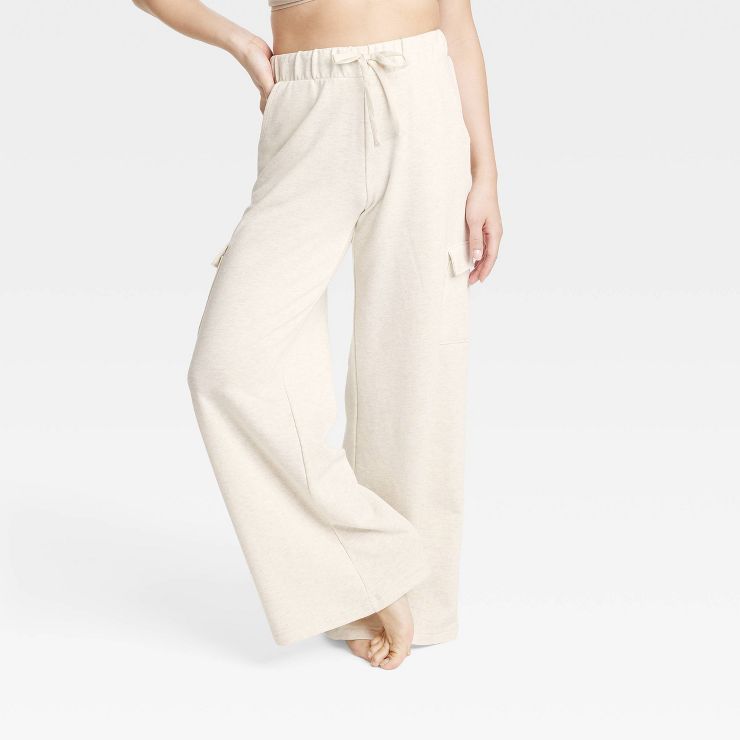 Women's French Terry Wide Leg Lounge Pants - Colsie™ | Target