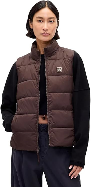 GAP Women's Logo Lightweight Puffer Vest | Amazon (US)