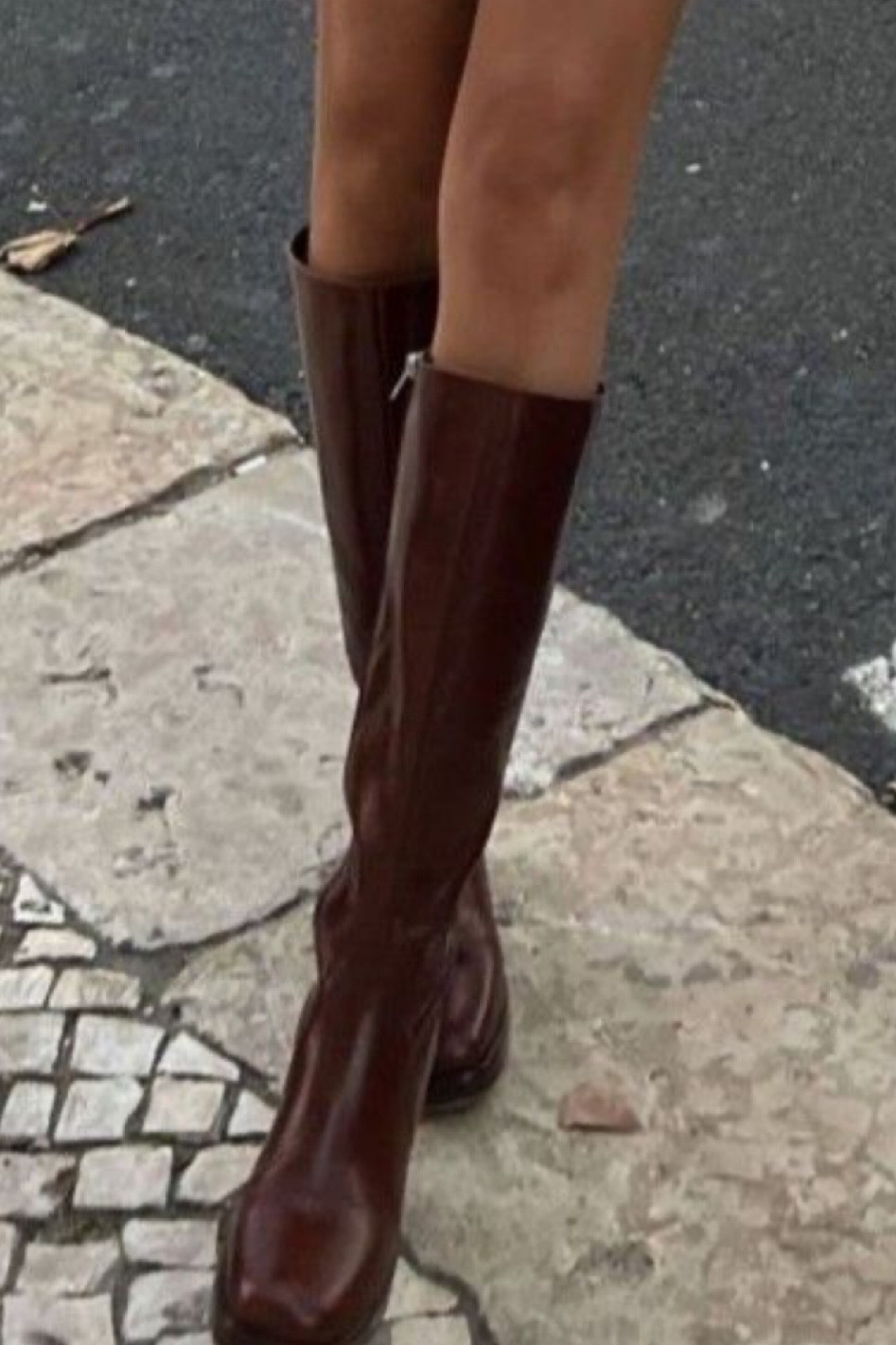tall chocolate brown leather boots for fall 🤎

#LTKSeasonal