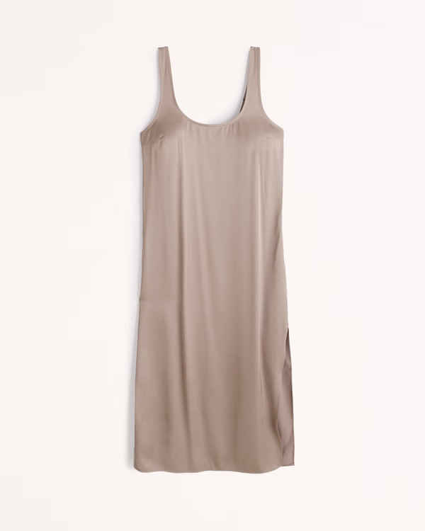 Women's Satin Slip Midi Dress | Women's Dresses & Jumpsuits | Abercrombie.com | Abercrombie & Fitch (US)