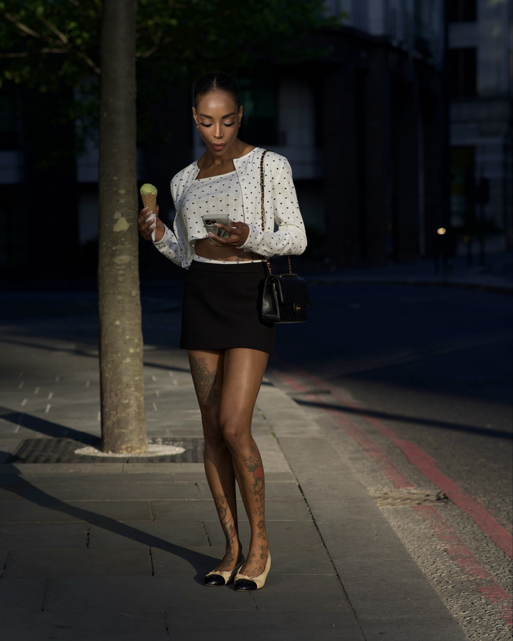 Spring Outfit. Polka Dot. Cardigan. Mini Skirt. Summer Outfit. Rich Girl Look. 

Styling another cute summer and spring look for you 🖤🤍

#LTKsummer #LTKstyletip #LTKspring