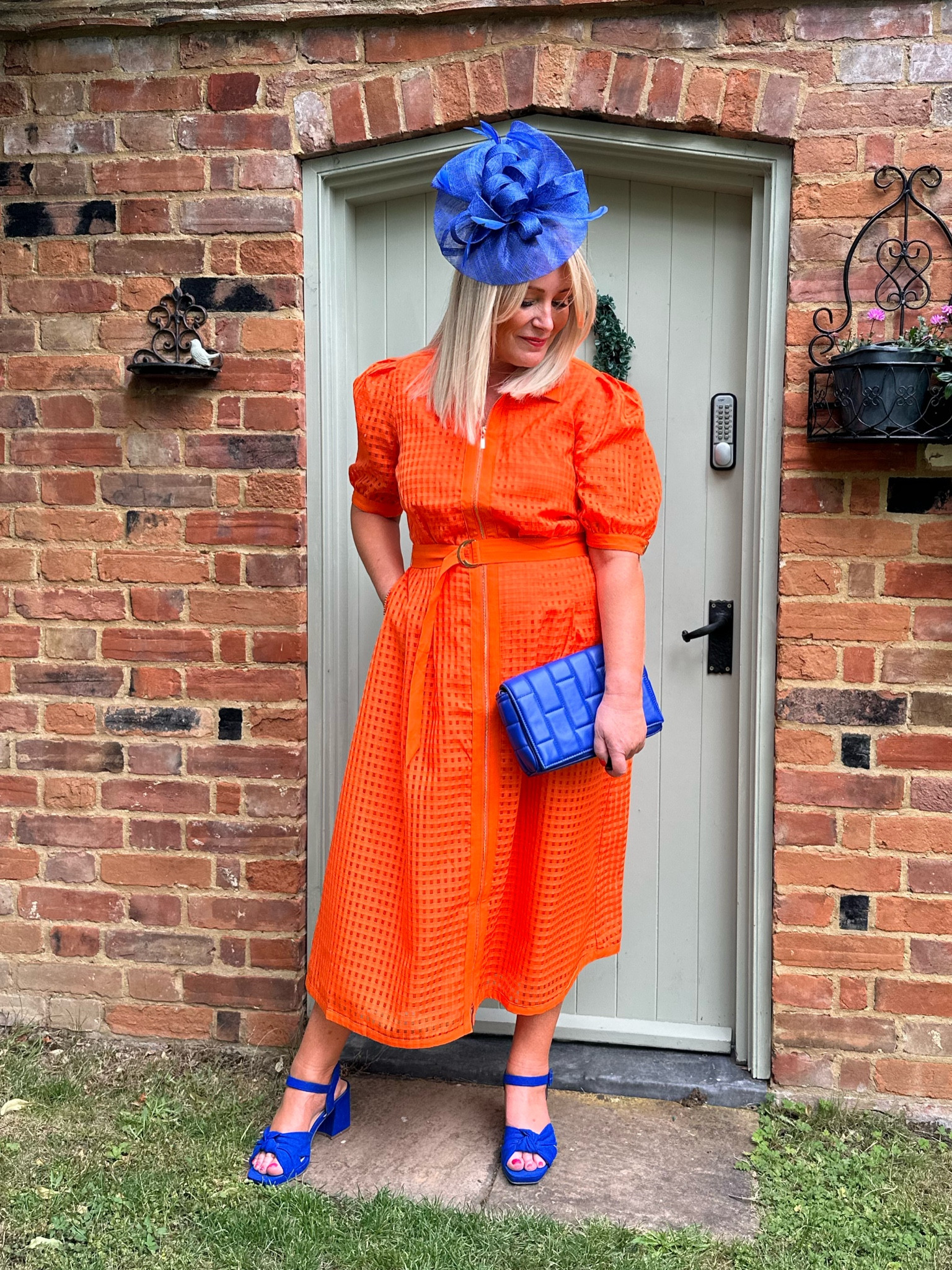 Colour blocking in an outfit is one of my favourite looks 
I’ve paired this striking colbalt blue with this beautiful orange dress from @phaseeight perfect for a special occasion 🧡💙 

#LTKFind #LTKwedding #LTKSeasonal