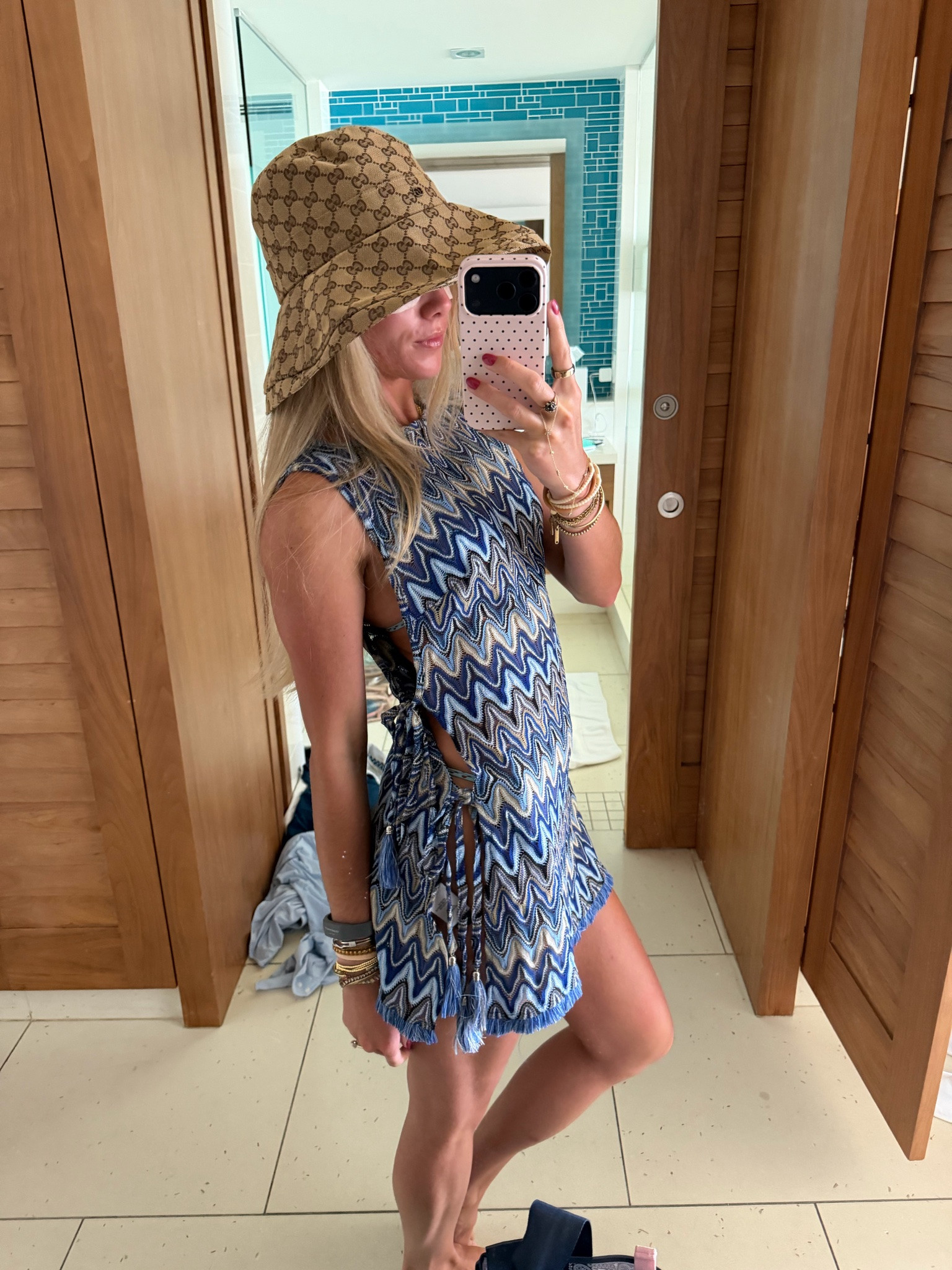 My pool day outfit! My bikini is @Dippin Daisys  size xs. Ramy Brook
Kimber Dress Swim Cover-Up I rented mine from @renttherunway  my code is RTRXSVOSEN50. My hat is from DHg8. Of course my @crocs  flip flops too.

#LTKootd #LTKSwim #LTKTravel