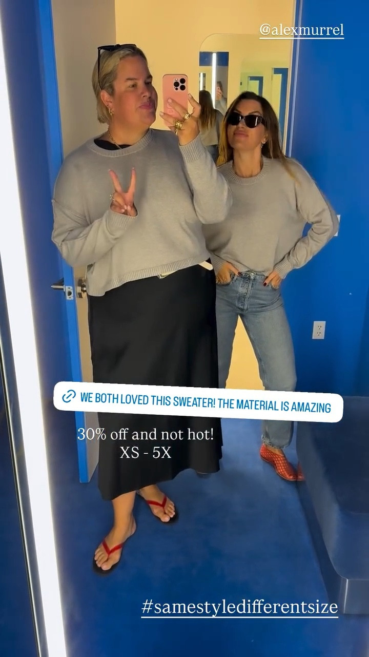 We both loved this size! 30% off and not hot. #SameStyleDifferentSize

#LTKSeasonal #LTKStyleTip