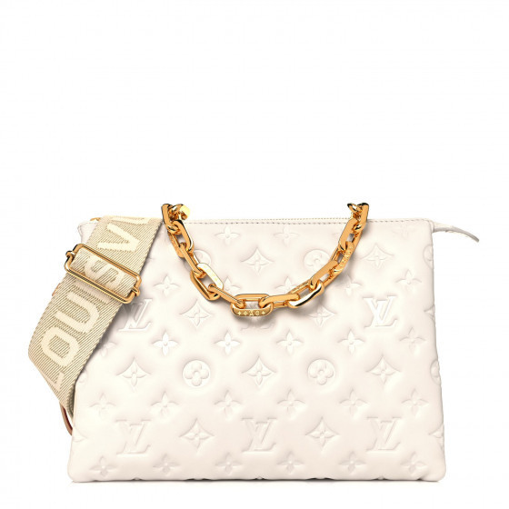 LOUIS VUITTON

Lambskin Embossed Monogram Coussin PM Cream | Fashionphile