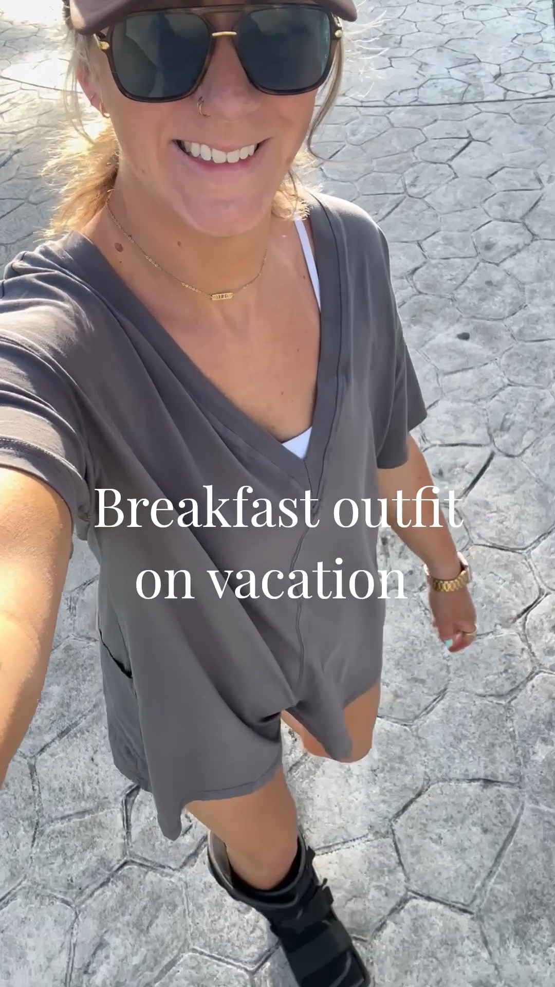 What I wore to breakfast at an all inclusive resort in Mexico as a tall mom of 2 

Large bra tank, large romper

#LTKOver40 #LTKTravel #LTKMidsize