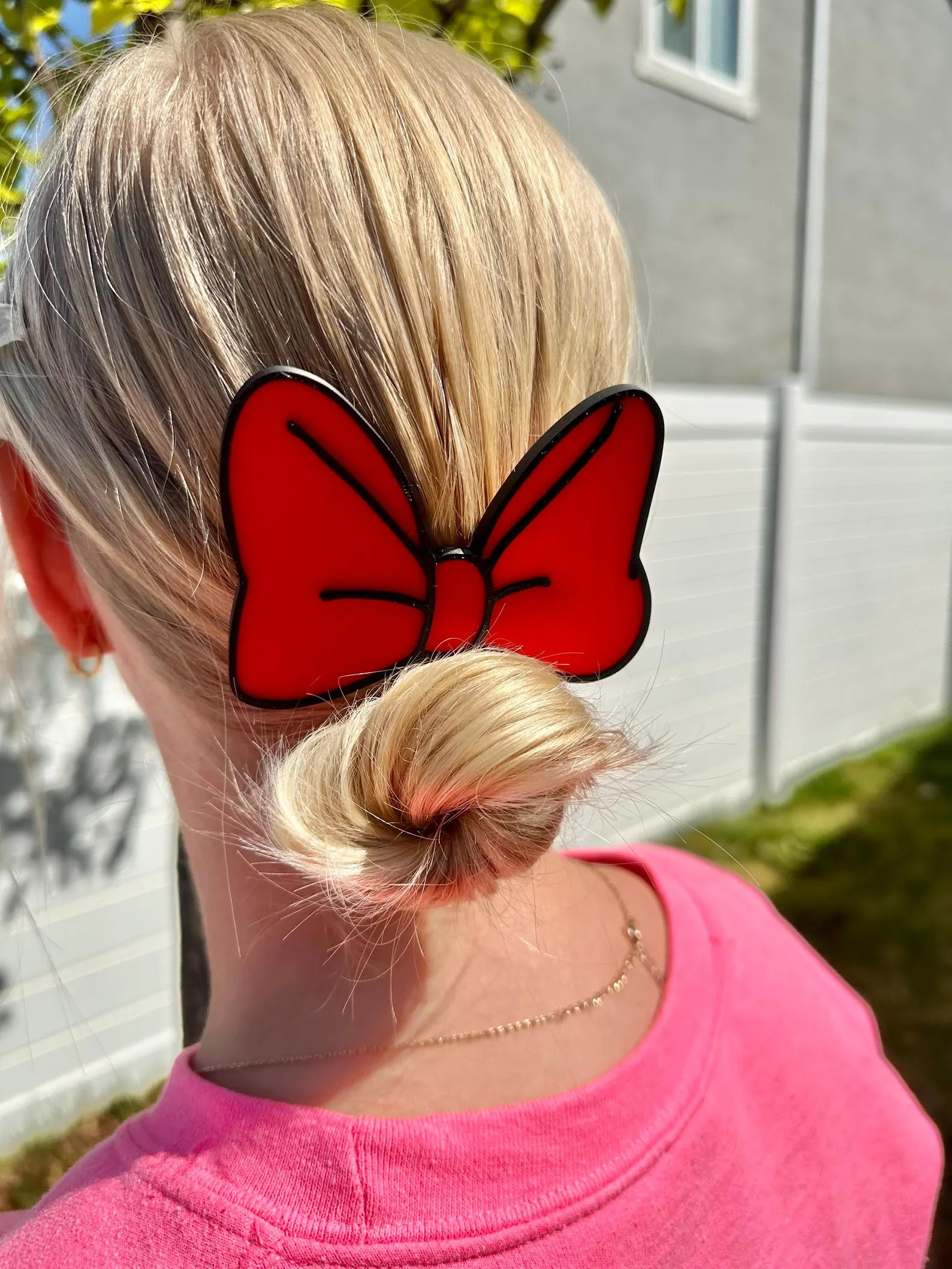Big Cartoon Bow Hair Clip - Barrette - 4 inch | Etsy (Global)