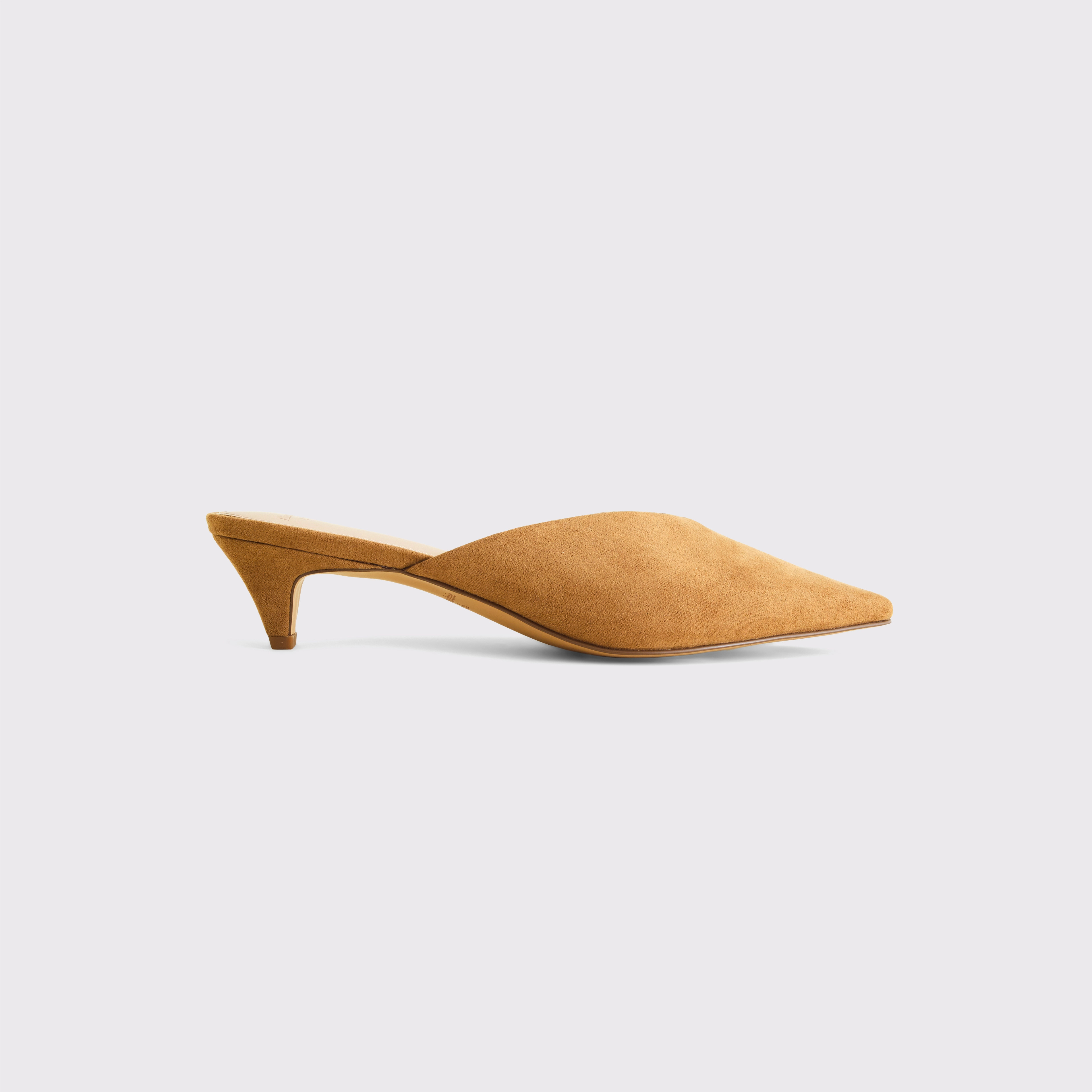 Pointed Toe Kitten Heel Mule Sandals | Abercrombie & Fitch (US)