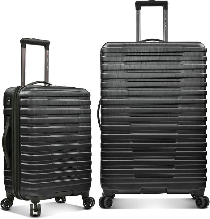 U.S. Traveler Boren Polycarbonate Hardside Rugged Travel Suitcase Luggage with 8 Spinner Wheels, ... | Amazon (US)