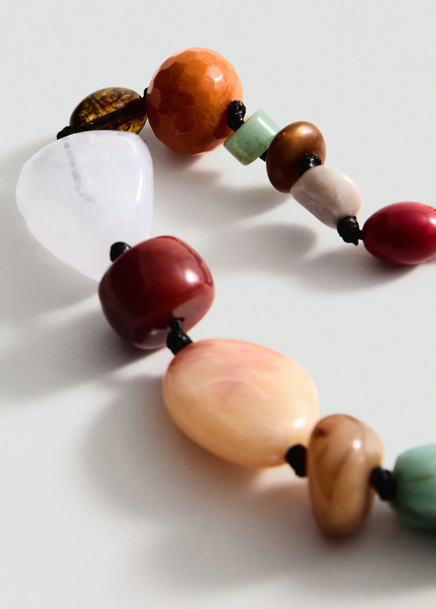 Combined ball necklace - Women | MANGO United Kingdom | MANGO (UK)