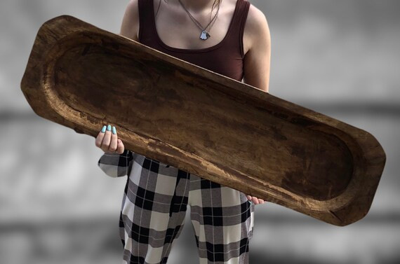 Hand Carved Extra Large WOOD DOUGH BOWL 40 X 12 X 3 | Etsy | Etsy (US)