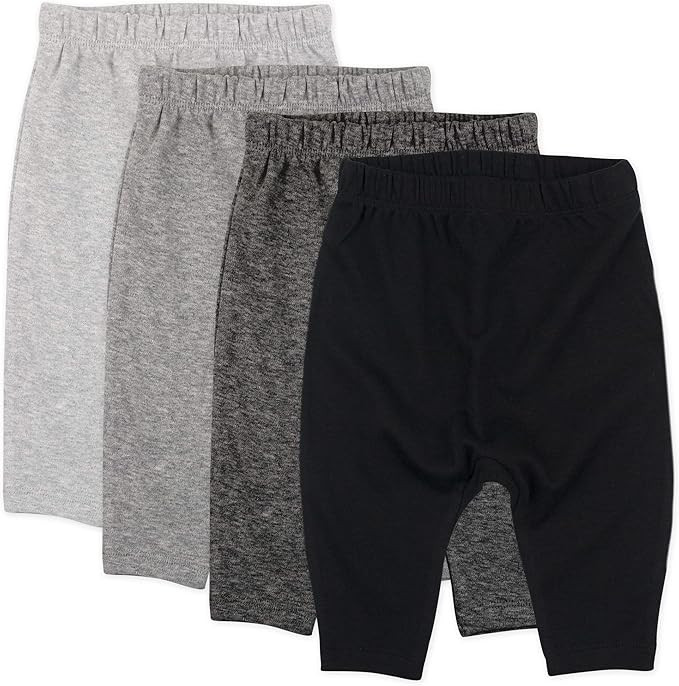 HonestBaby Baby Organic Cotton Cuff-Less Harem Pants Multi-Pack | Amazon (US)