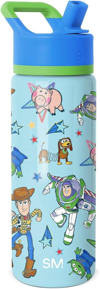 Simple Modern Kids Summit Water Bottle with Straw Lid | Disney Toy Story 18oz Stainless Steel Cup... | Amazon (US)